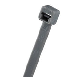 Panduit PLT2S-C8 Cable Tie, 7.4";L (188mm), Standard, Nylon, Gray, Pack of 100
