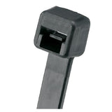 Panduit PLT2S-M100 | Pan-Ty PLT2S-M100 Cable Tie, Black, UV Polypropylene, 7.4"L, 30lb, PK1000