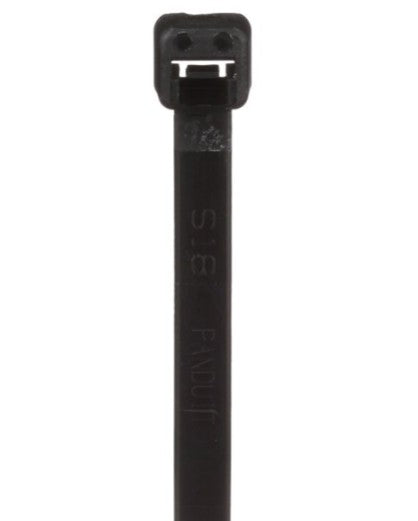 Panduit PLT2S-M300 | Pan-Ty Cable Tie, Black, High Heat UV PA6.6, 7.4"L, 50lb, PK1000