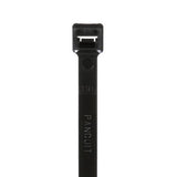 Panduit PLT3H-L0 | Pan-Ty PLT3H-L0 Cable Tie, Black, UV PA6.6, 11.4"L, 120lb, PK50