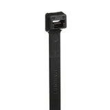 Panduit PLT3H-L0 | Pan-Ty PLT3H-L0 Cable Tie, Black, UV PA6.6, 11.4"L, 120lb, PK50