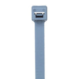 Panduit PLT3H-L86 Cable Tie, 11.1"; (282mm), Light-Heavy, Metal Detectable Nylon, Light Blue, pack of 50