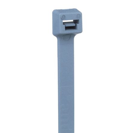 Panduit PLT3H-L86 Cable Tie, 11.1"; (282mm), Light-Heavy, Metal Detectable Nylon, Light Blue, pack of 50