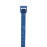 Panduit PLT3S-C186 Cable Tie, 11.5";L (291mm), Standard, Metal Detectable Polypropylene, Dark Blue, Pack of 100