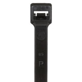 Panduit PLT9LH-C0 | Pan-Ty PLT9LH-C0 Cable Tie, Black, UV PA6.6, 30.5"L, 120lb, PK100