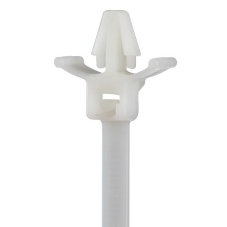 Panduit PLWP2SA-D | Pan-Ty PLWP2SA-D Wing Push Mount Cable Tie, PA6.6, 7.7"L, 50lb, PK500