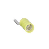 Panduit PN10-10F-L | Pan-Term PN10-10F-L Fork Terminal, Yellow, Nylon, 10-12 AWG, #10 Stud, PK50