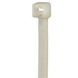 Panduit PRT1.5S-C Cable Tie, Releasable, 6.3";L (160mm), Standard, Nylon, Natural, Pack of 100