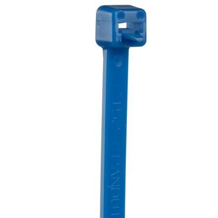 Panduit PRT2S-M6 | Pan-Ty PRT2S-M6 Releasable Cable Tie, Blue, PA6.6, 7.4"L, 50lb, PK1000