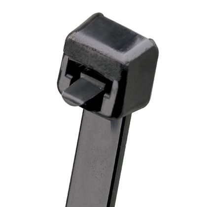 Panduit PRT3S-C0 | Pan-Ty PRT3S-C0 Releasable Cable Tie, Black, UV PA6.6, 11.5"L, 50lb, PK100