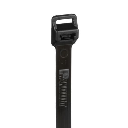 Panduit PRT5EH-C0 | Pan-Ty PRT5EH-C0 Releasable Cable Tie, Black, UV PA6.6, 20.1"L, 250lb, PK100