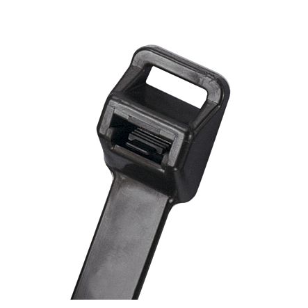 Panduit PRT5EH-C0 | Pan-Ty PRT5EH-C0 Releasable Cable Tie, Black, UV PA6.6, 20.1"L, 250lb, PK100