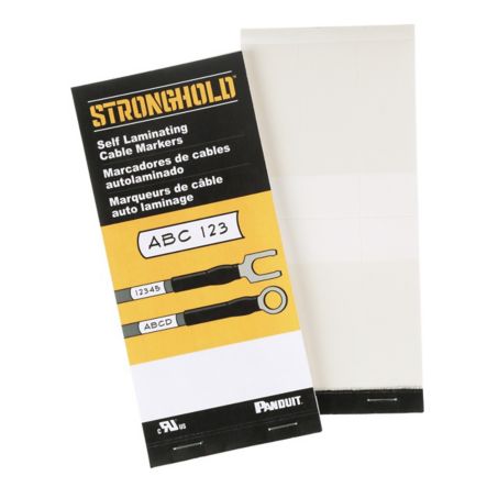 Panduit PSCB-6Y | StrongHold PSCB-6Y Blank Self-Laminating Write-On Marker Book, 6Y, Vinyl, PK1