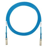 Panduit PSF1PXA1.5MBUNL | Cable Assembly, Passive, High Speed, Twinaxial, SFP+ 10 GBPS to SFP+ 10 GBPS Connector, 30 AWG, 0.16" Nominal Diameter, 4.92’ Length, PVC Jacket, Blue, No Label