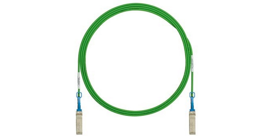 Panduit PSF1PXD5.5MGR | SFP+ 10Gig Direct Attach Passive Copper Cable Assembly, 5.5m, Green