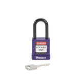 Panduit PSL-8PU | Psl-8Pu Short Shackle Padlock, Purple, 1.58", Pk1