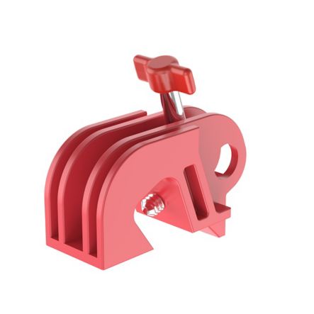 Panduit PSL-CBILNT | PSL-CBILNT Circuit Breaker Lockout I-Line no tool, Nylon, Red, 2.05"x0.75", PK1