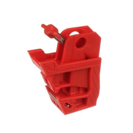 Panduit PSL-PCBNT | Powerlok Psl-Pcbnt Circuit Breaker Lockout No Tool, Nylon, Red, 0.74"X2.24"