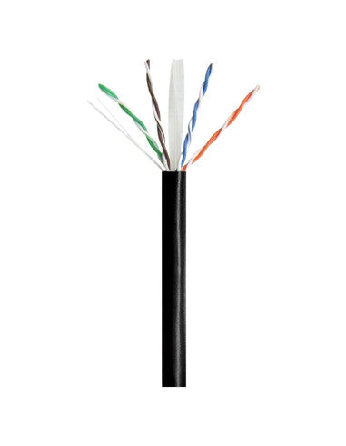 Panduit PUL6004BL-FE | 23 AWG 4 Pair CAT 6 U/UTP Black LSZH Jacket 305 Meter Reel In Box