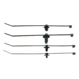 Panduit PUM-049-2S-D30 | Pum-049-2S-D30 Fir Tree Tie, Blk, High Heat Pa6.6, 0.19" Max Panel, 7.4"L, 50Lb