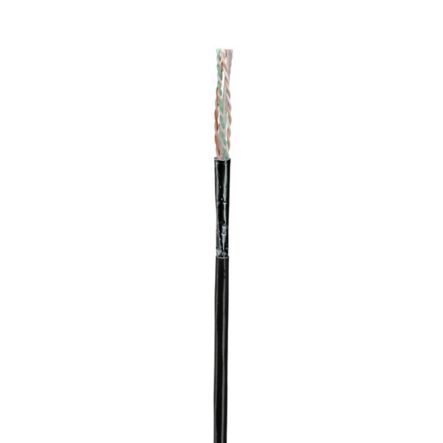Panduit PUO6AS04BL-G | TX6A Copper Cable, Cat 6A, 23 AWG, U/UTP, CMP, Indoor/Outdoor, Black