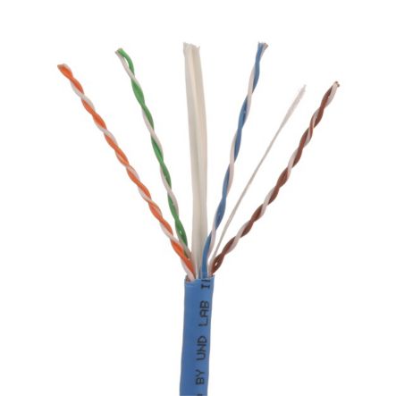 Panduit PUR6004BU-W | Copper Cable, Cat 6, 23 AWG, UTP, CMR, Blue
