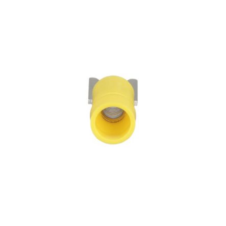 Panduit PV10-10LF-L | Pan-Term Fork Terminal, Yellow, Vinyl, 10-12 AWG, #10 Stud, PK50