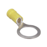 Panduit PV10-12R-Q Ring Terminal, Vinyl Insulated, 12 - 10 AWG, 1/2"; Stud Size, Funnel Entry, Pack of 5