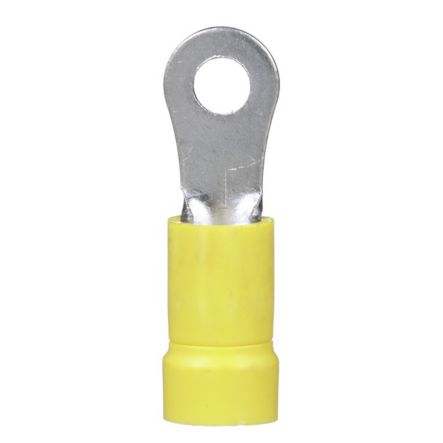 Panduit PV10-6R-L | Pan-Term PV10-6R-L Ring Terminal, Vinyl Insulated-Funnel Entry