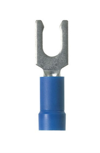 Panduit PV14-10LFN-C | Pan-Term Vinyl-Insulated Narrow Locking Fork Terminal
