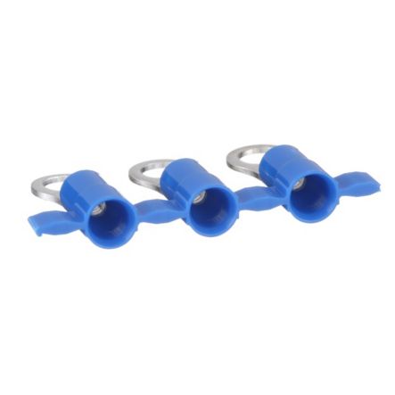 Panduit PV14-10RB-3K | Reel Smart Pv14-10Rb-3K Ring Terminal, Blue, Vinyl, 14-16 Awg, #10 Stud, Pk3000