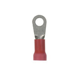 Panduit PV8-10RX-TY | Pan-Term PV8-10RX-TY Ring Terminal, Expanded, Red, Vinyl, 8 AWG, #10 Stud
