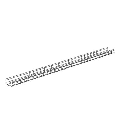 Panduit PWB4X18BL | Wire Basket 4" H x 18" W, Black Powdered Coated
