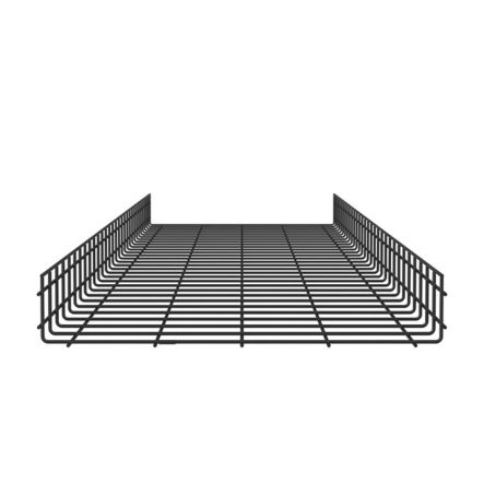 Panduit PWB4X24BL | Wire Basket 4" H x 24" W, Black Powdered Coated