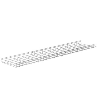 Panduit PWB4X24EZ | Wire Basket 4" H x 24" W, Electro Zinc