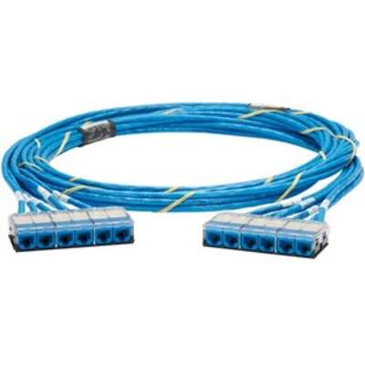 Panduit QCRBCCB0001F055 | Category 6, UTP Riser Blue Cable with Blue Cassette to Blue Cassette 55 ft
