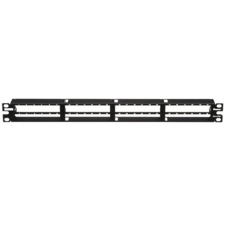 Panduit QPP48HDVNSBL | Quicknet Patch Panel, Flat, 48 Vertical Printed Ports, 1Ru