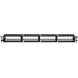 Panduit QPP48HDVNSBL | Quicknet Patch Panel, Flat, 48 Vertical Printed Ports, 1Ru