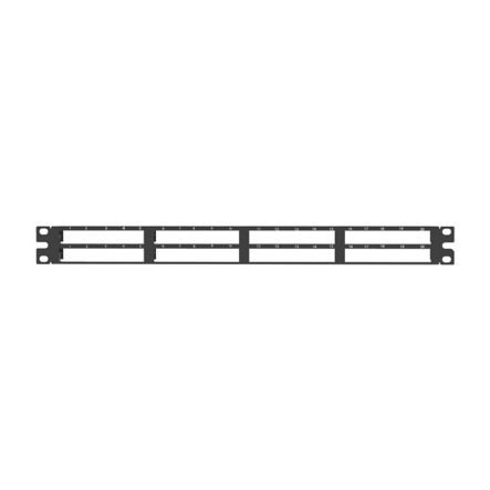 Panduit QSP48HDBL | QuickNet Shielded Patch Panel, 48 Port, 1 RU, Black