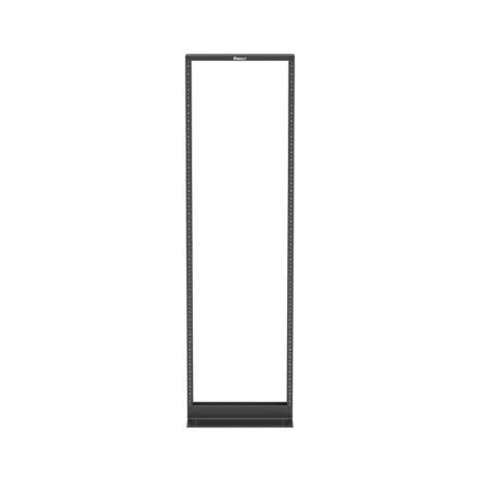 Panduit R2P79 | 2-Post Rack, 42RU, #12-24 Threaded E-Rails, Aluminum, Black