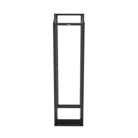 Panduit R4P23CN | 4-Post Rack, 45Ru, 23 In. Deep, Cage Nut E-Rails, Black