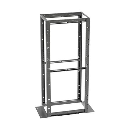 Panduit R4P36 | 4-Post Rack, 45Ru, 36 In. Deep, #12-24 Threaded E-Rails, Black