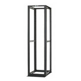 Panduit R4P3696 | 4-Post Rack, 52RU, 36 in. Deep, #12-24 Threaded E-Rails, Black