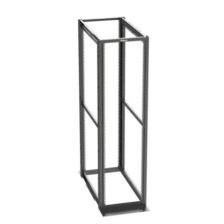 Panduit R4P42CN | 4-Post Rack, 45Ru, 41.5 In. Deep, Cage Nut E-Rails, Black