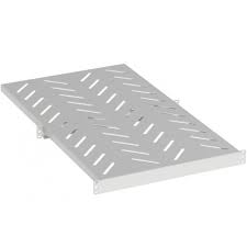 Panduit RSHLFWH | 4-Post Rack Shelf, 1 Ru, Steel, White, 30.5" Depth
