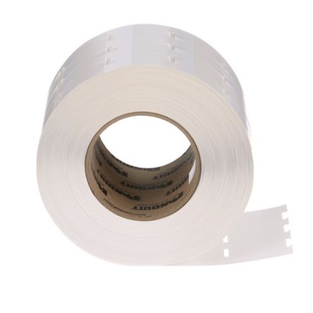 Panduit S100X150VATY | S100X150VATY Self-Lam, Vinyl, White, 5000 Lbls, TT, 1.5"x1", 0.5" PO H