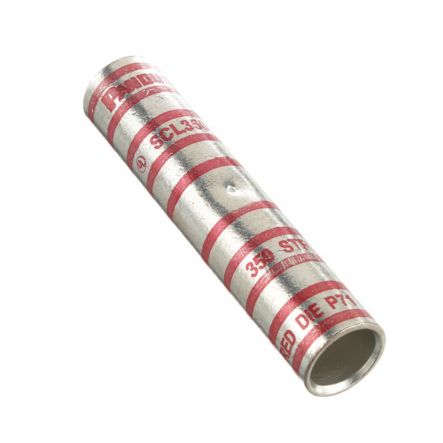 Panduit SCL350-X | Copper long barrel butt splice, 350 kcmil cable.
