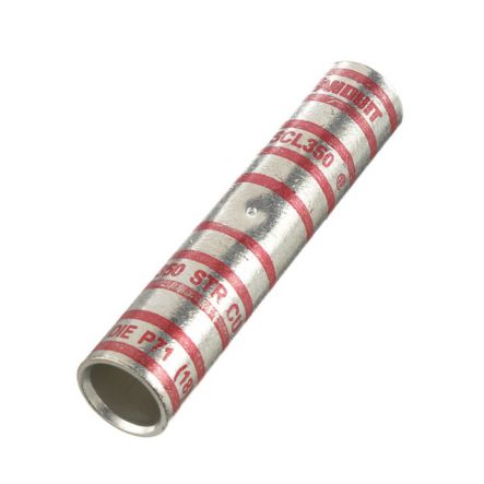 Panduit SCL350-X | Copper long barrel butt splice, 350 kcmil cable.