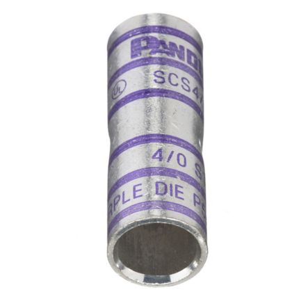 Panduit SCS4/0-X | Pan-Lug SCS4/0-X Comp. Splice, 4/0, Tin-Plated Copper, PK10