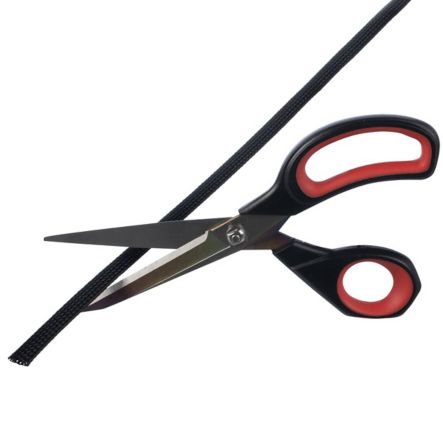 Panduit SE125PSC-LR0 | Pan-Wrap SE125PSC-LR0 Fray Resistant Sleeving, Black, PET, 1.25" Nom Dia., 50'